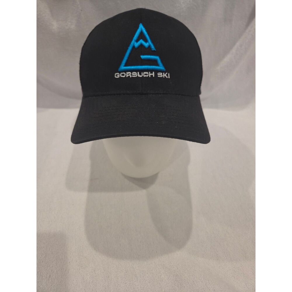 Gorsuch Ski Mountain Logo Trucker Hat Black Mesh Snapback Baseball Cap Luxury